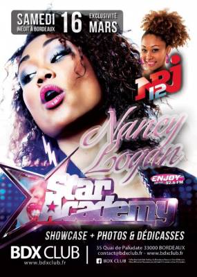 NANCY LOGAN (STAR ACADEMY) en LIVE • BDX CLUB • SAMEDI 16 MARS ◀