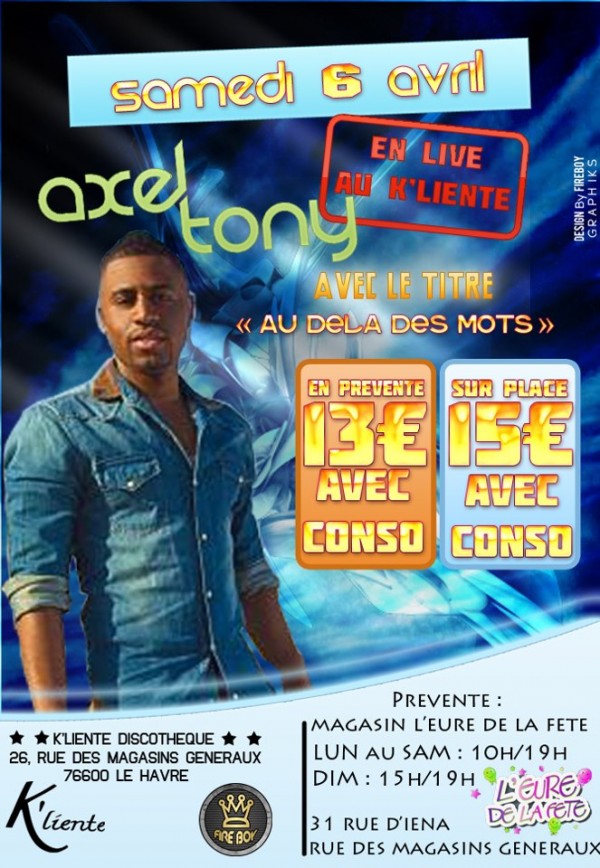 Axel Tony  en Showcase