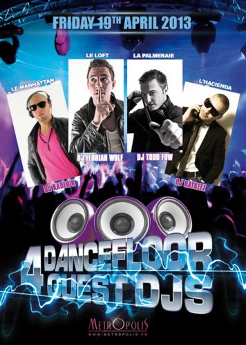 4 DANCEFLOOR – 4 GUEST DJS