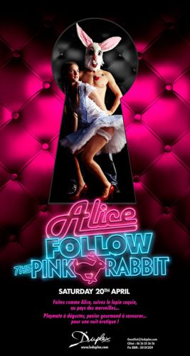 ALICE FOLLOW THE PINK RABBIT