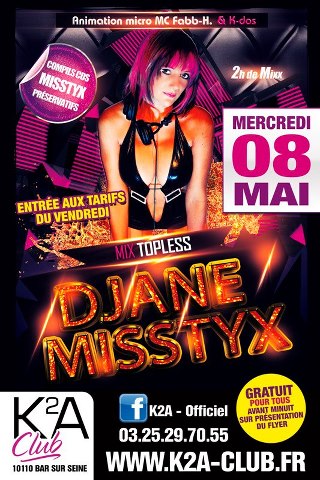 K2A Club // MERCREDI 8 MAI (veille de fête) ► DJANE MISSTYX ◄ Mix Live TOP