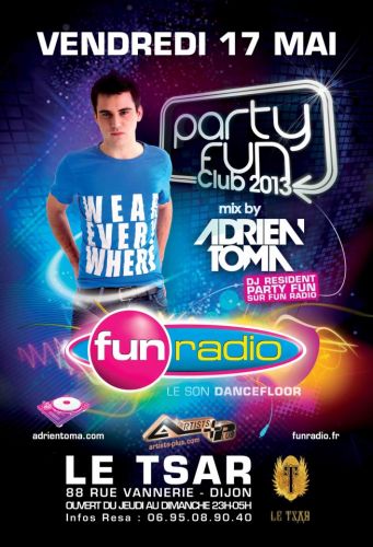 PARTY FUN CLUB 2013 avec ADRIEN TOMA