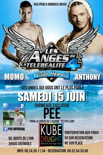 les anges et pee pour un show case exclusif sur grenoble