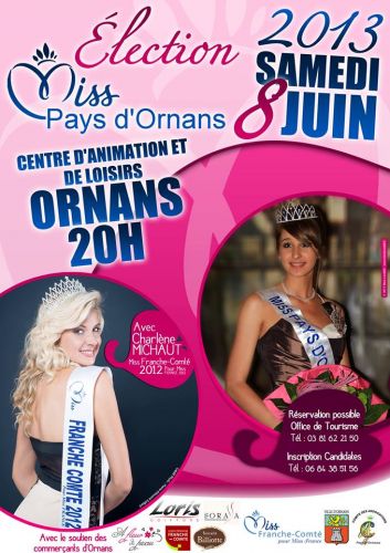 Soirée de l’élection de Miss pays d’Ornans 2013