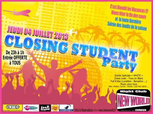 CLOSING STUDENT PARTY