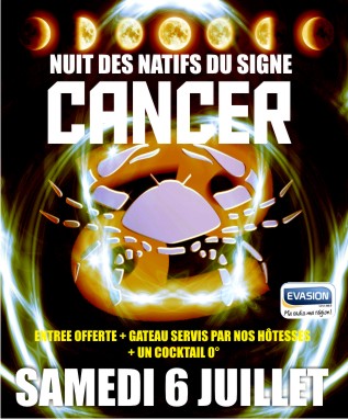 Nuit des natifs du signe Cancer