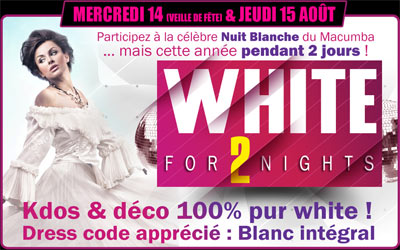 WHITE FOR 2 NIGHTS