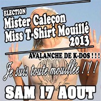 Election Mister Caleçon Miss T-shirt mouillé