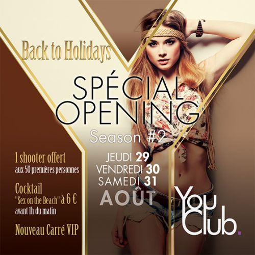 YOU CLUB // OPENING WEEK END