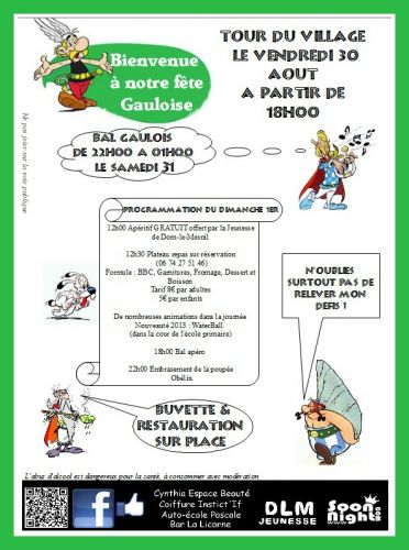 Fête patronale et bal Gaulois à Dom-le-Mesnil