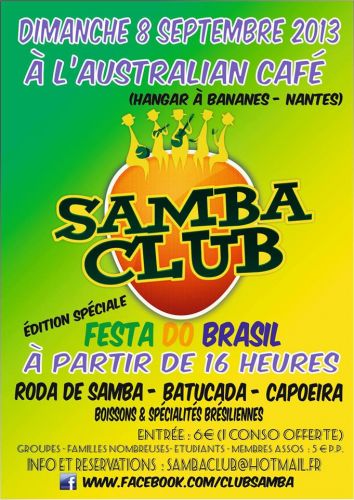 Samba Club – 7ème Édition ( Spécial FESTA DO BRASIL )