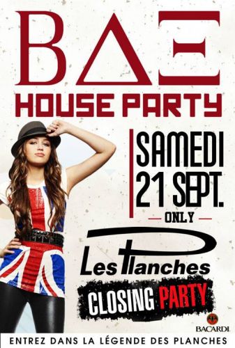 ★ BETA HOUSE ★ By Fastandradio ★ Closing Party ★ Les Planches ★ SAMEDI