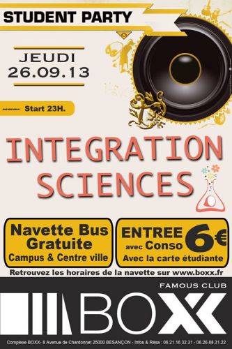Student Party – Intégration Sciences