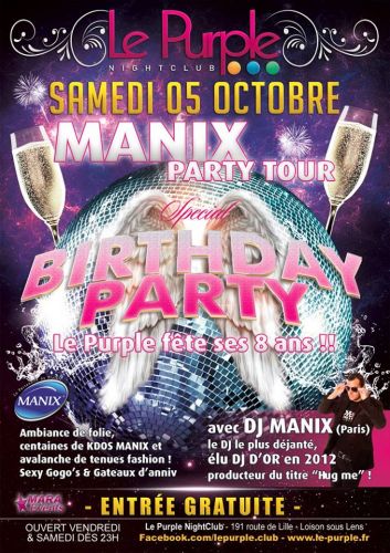 MANIX PARTY TOUR
