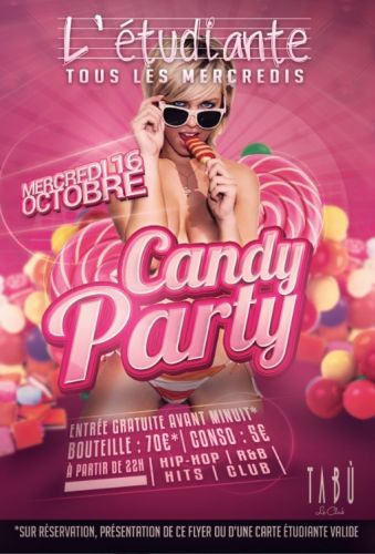 CANDY PARTY – L’ETUDIANTE – TABÙ CLUB