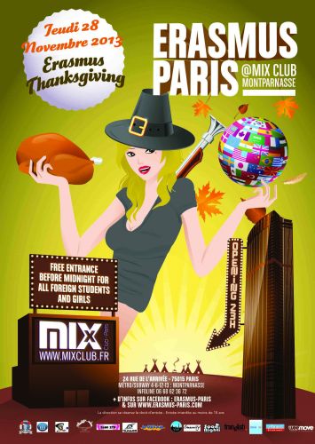 Erasmus Paris : Thanksgiving