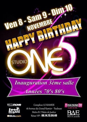 anniversaire studio one