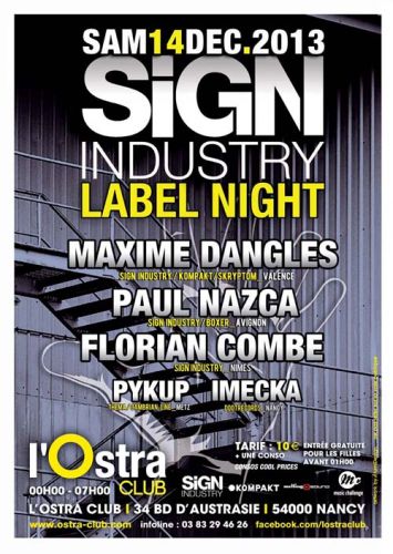 SIGN INDUSTRY Label Night @ L’OSTRA CLUB