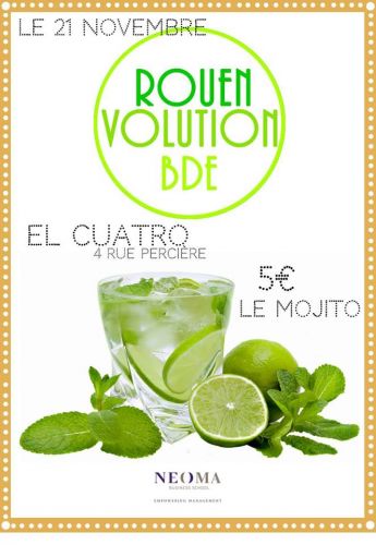 Happy Hour – Mojitos Party @El Cuatro by RouenVolution
