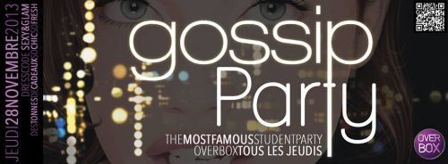 SOIREE ETUDIANTE « OVERBOX » GOSSIP PARTY