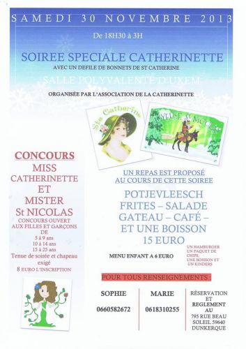 Soiree spéciale catherinette