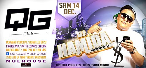 ==></noscript>> DJ HAMIDA <<== AUX PLATINES DU QG CLUB SAMEDI 14 DEC.