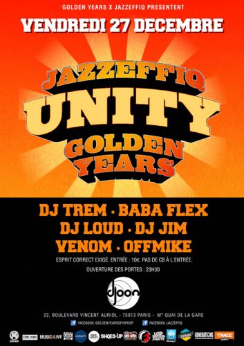 Golden Years & Jazzeffiq présentent UNITY