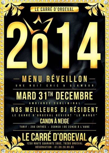 2014 MENU REVEILLON AU CARRE D’ORGEVAL