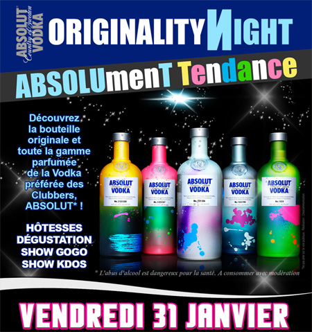 ORIGINALITY NIGHT ABSOLumenT Tendance