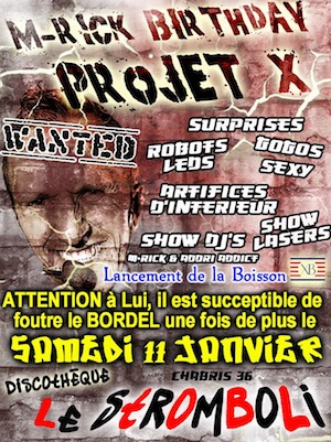 M-RICK BIRTHDAY PROJET X