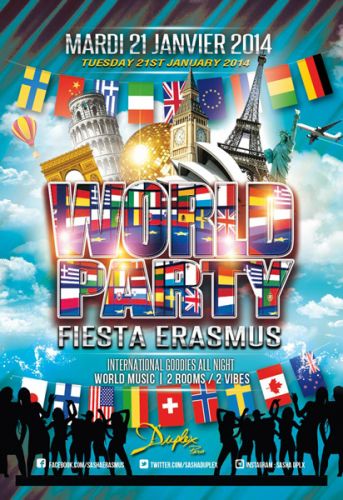 FIESTA ERASMUS – WORLD PARTY