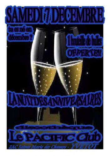 LA NUIT DES ANNIVERSAIRES (7 décembre)