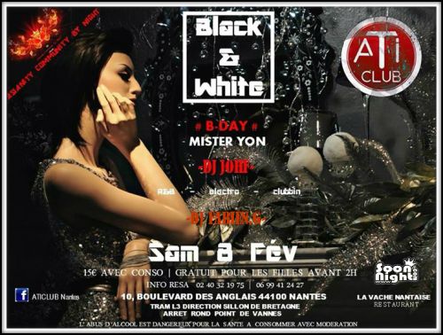 Soirée BLACK & WHITE Spécial birthday Synnath Yon