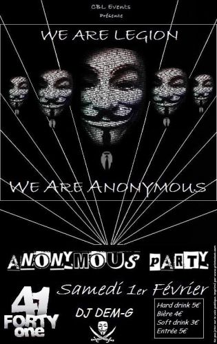 THE ANONYMOUS PARTY LH