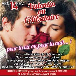 VALENTIN OU CELIBATAIRE (partie club)