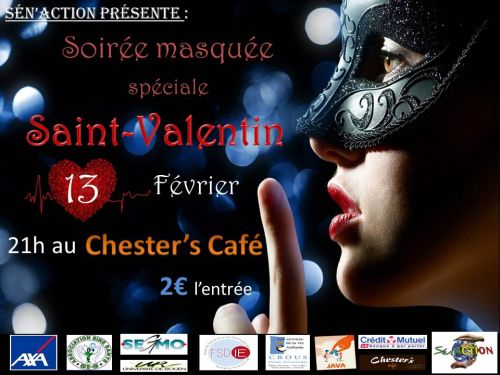 Valentine’s Day by Sen’ACTION : soirée masquée