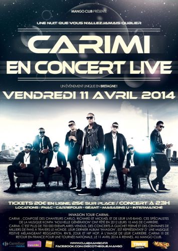 CARIMI EN CONCERT AU MANGO CLUB DE RENNES