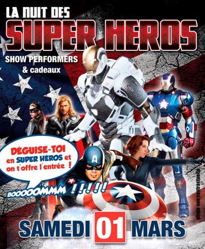 K2A Club ► SAMEDI 01 MARS •• LA NUIT DES SUPER HÉROS ••