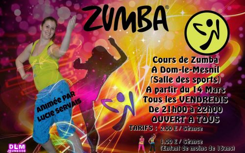 Cours de ZUMBA à Dom-le-mesnil