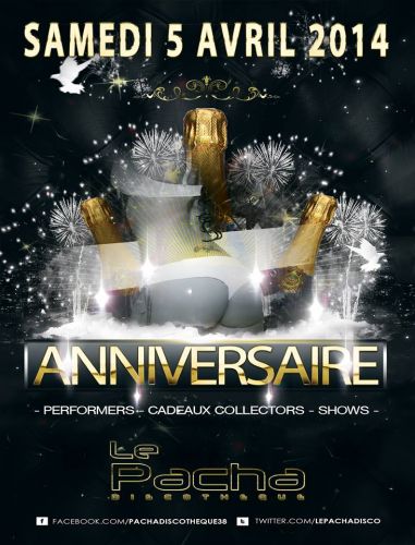 ANNIVERSAIRE DU PACHA  – SAMEDI 5 AVRIL