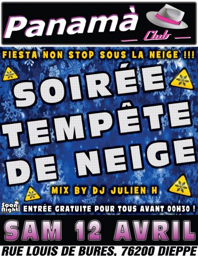 SOIRÉE TEMPÊTE DE NEIGE