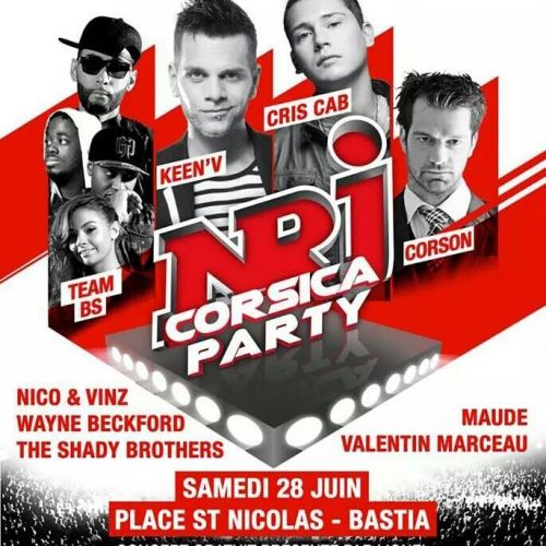 NRJ Corsica Party samedi sur la place Saint-Nicolas