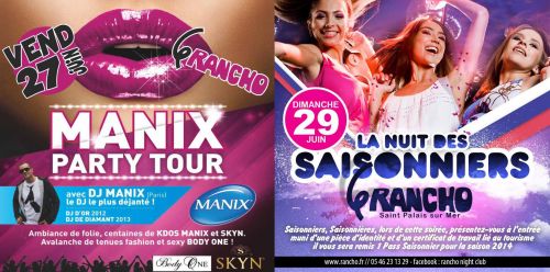 SOIREE MANIX PARTY TOUR