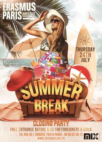 Erasmus Paris : Summer Break (Closing Party)