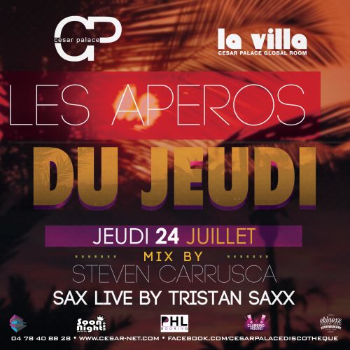 LES APEROS DU JEUDI – SAX LIVE BY TRISTAN SAXX