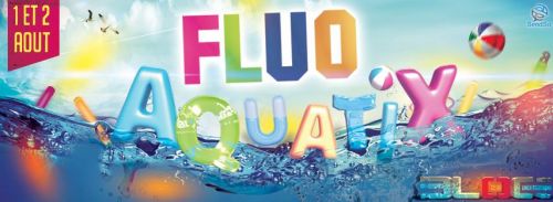 AquatiX – FLUO WAVE : Body painting, Show douche FluoPaint, pluie de bouées Fluos, colliers & lunett