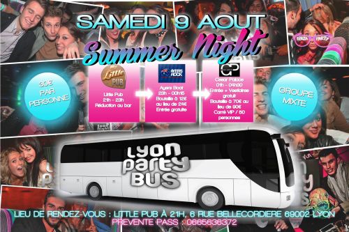 Lyon Party Bus Summer Night : Little ==></noscript> Ayers Boat ==> Cesar Palace