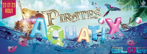 AquatiX – Pirates & caraïbes : Combats de sabres, batailles de requins, Distri Rhums Shots coiffes e