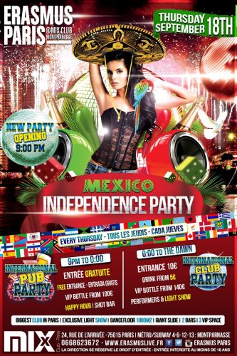 International Pub Party – Fête du Mexique