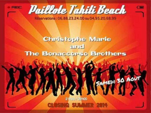 Dj Christophe Marie and Bonaccorso-Brothers Percussion-Live Closing Summer 2014